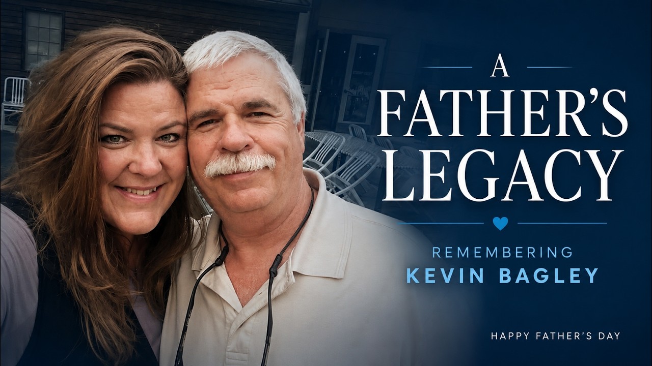 YouTube thumbnail for "A Father's Legacy: Remembering Kevin Bagley" featuring Kevin Bagley and CI Web Group