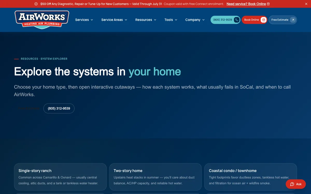 Screenshot: Systems Explorer on AirWorks Solutions