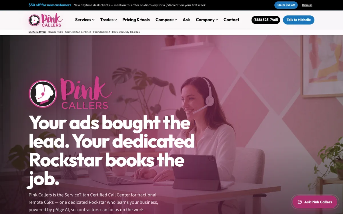 Screenshot: Pain Diagnosis Router on Pink Callers