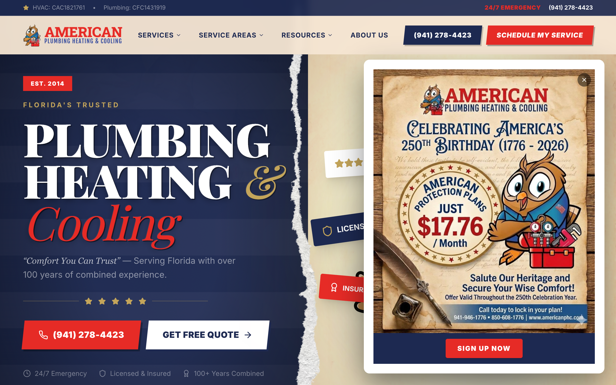 American Plumbing Heating And Cooling website