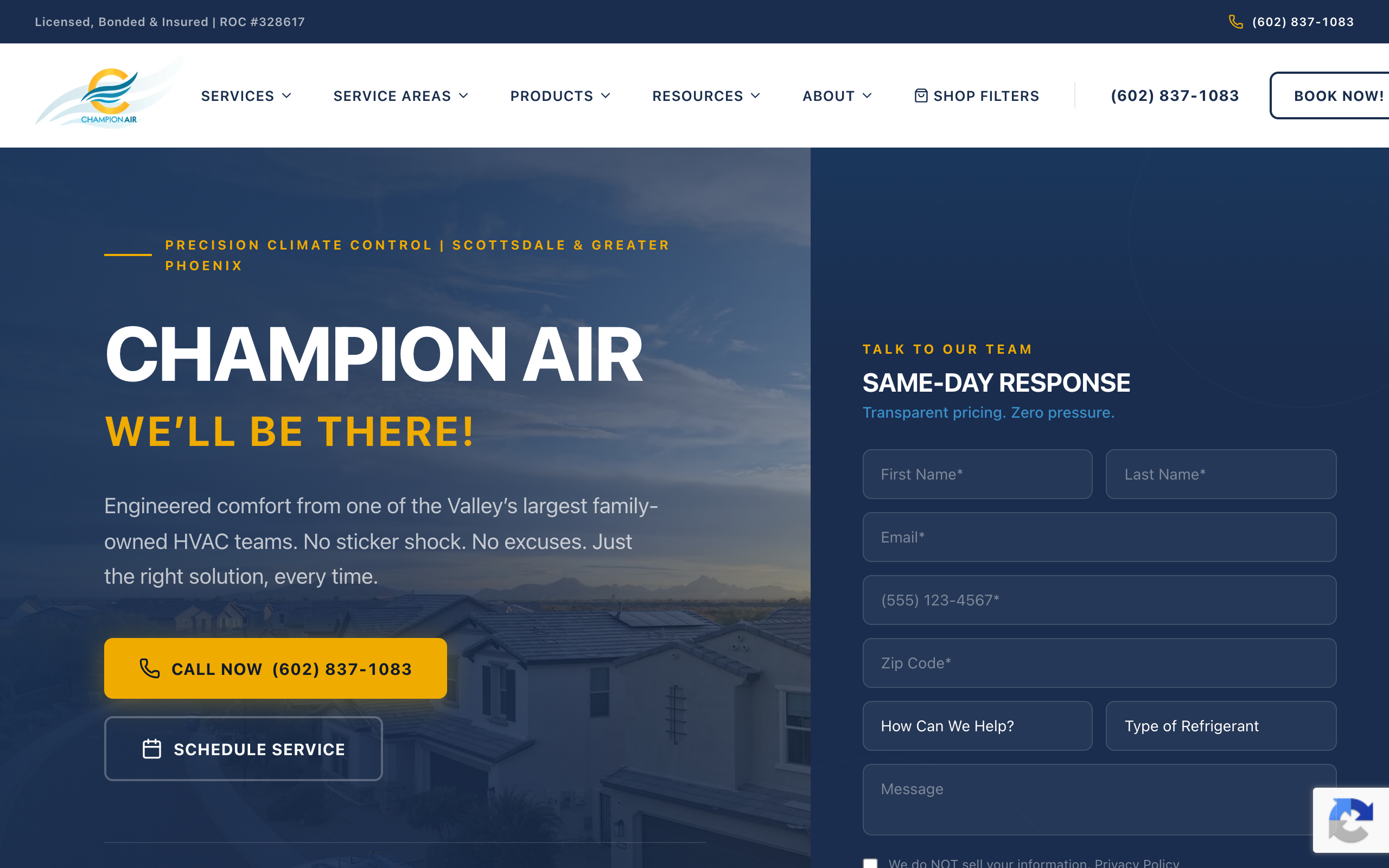 Champion Air website