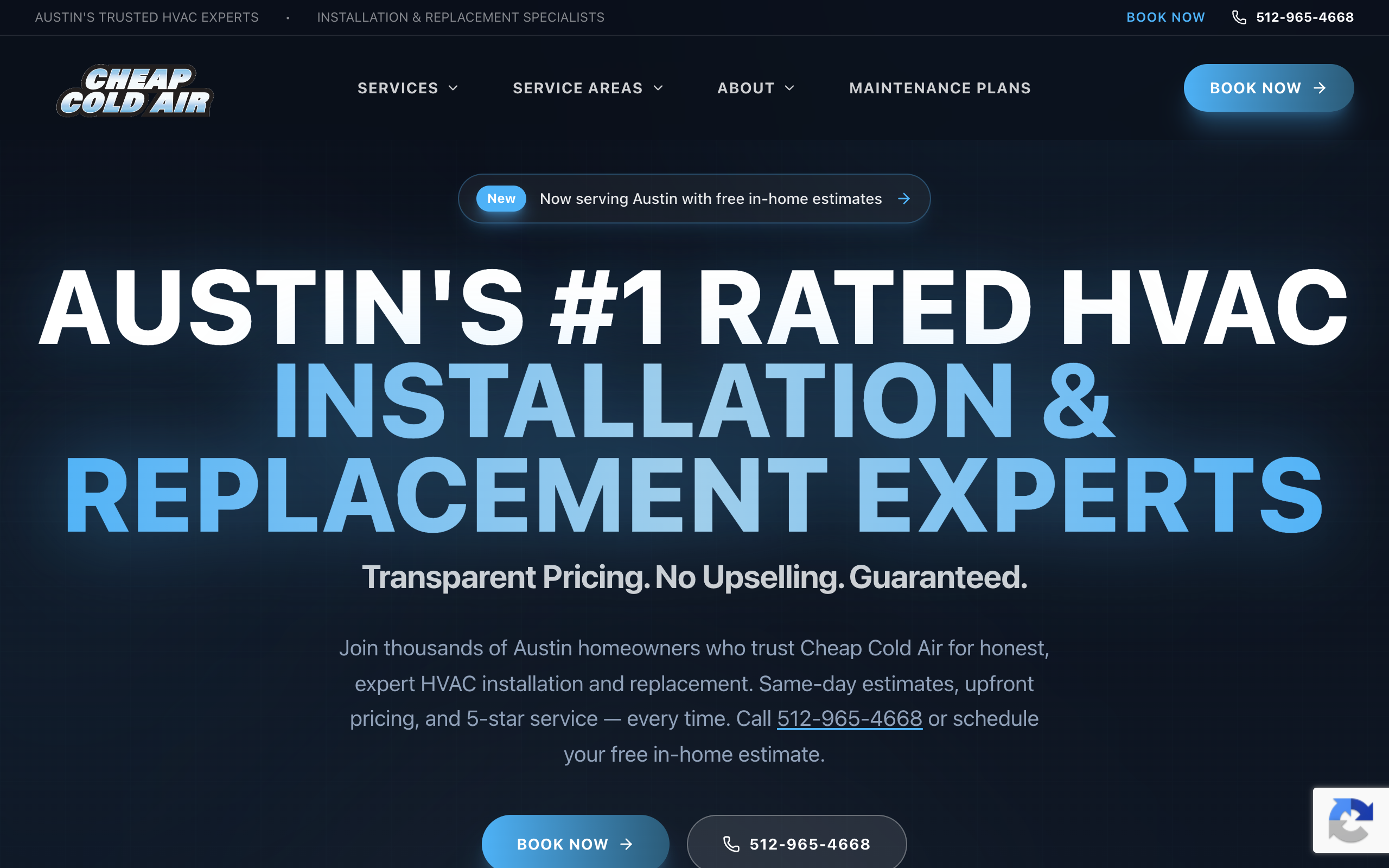Cheap Cold Air website