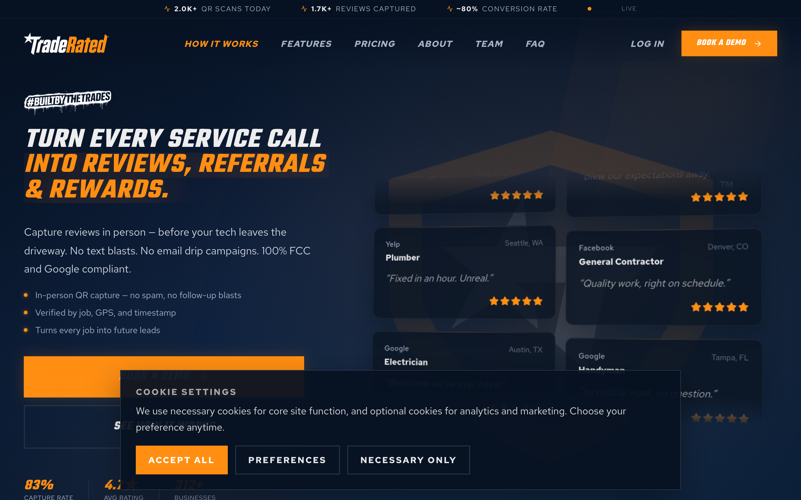 Trade Rated website
