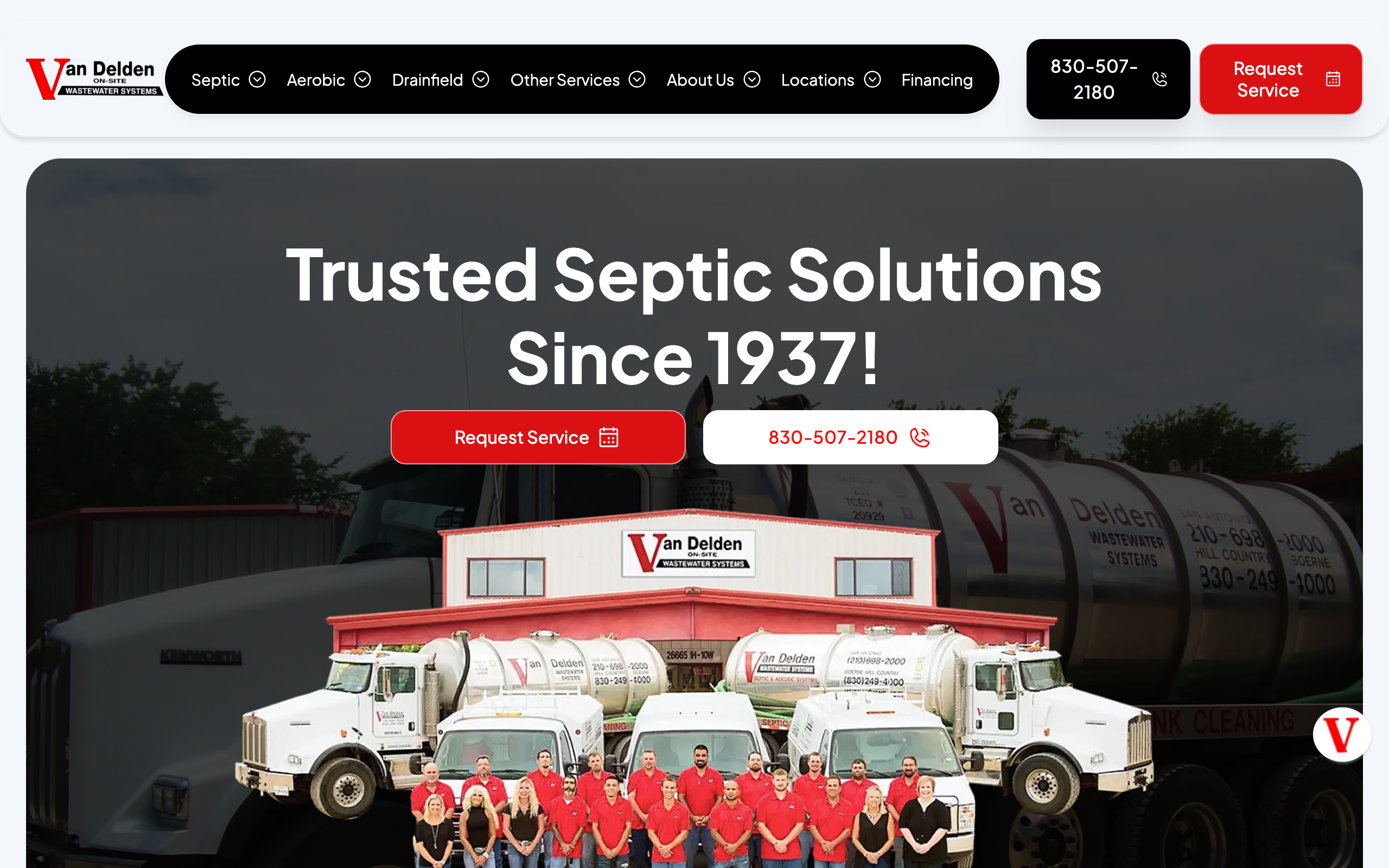 Van Delden Wastewater Systems website