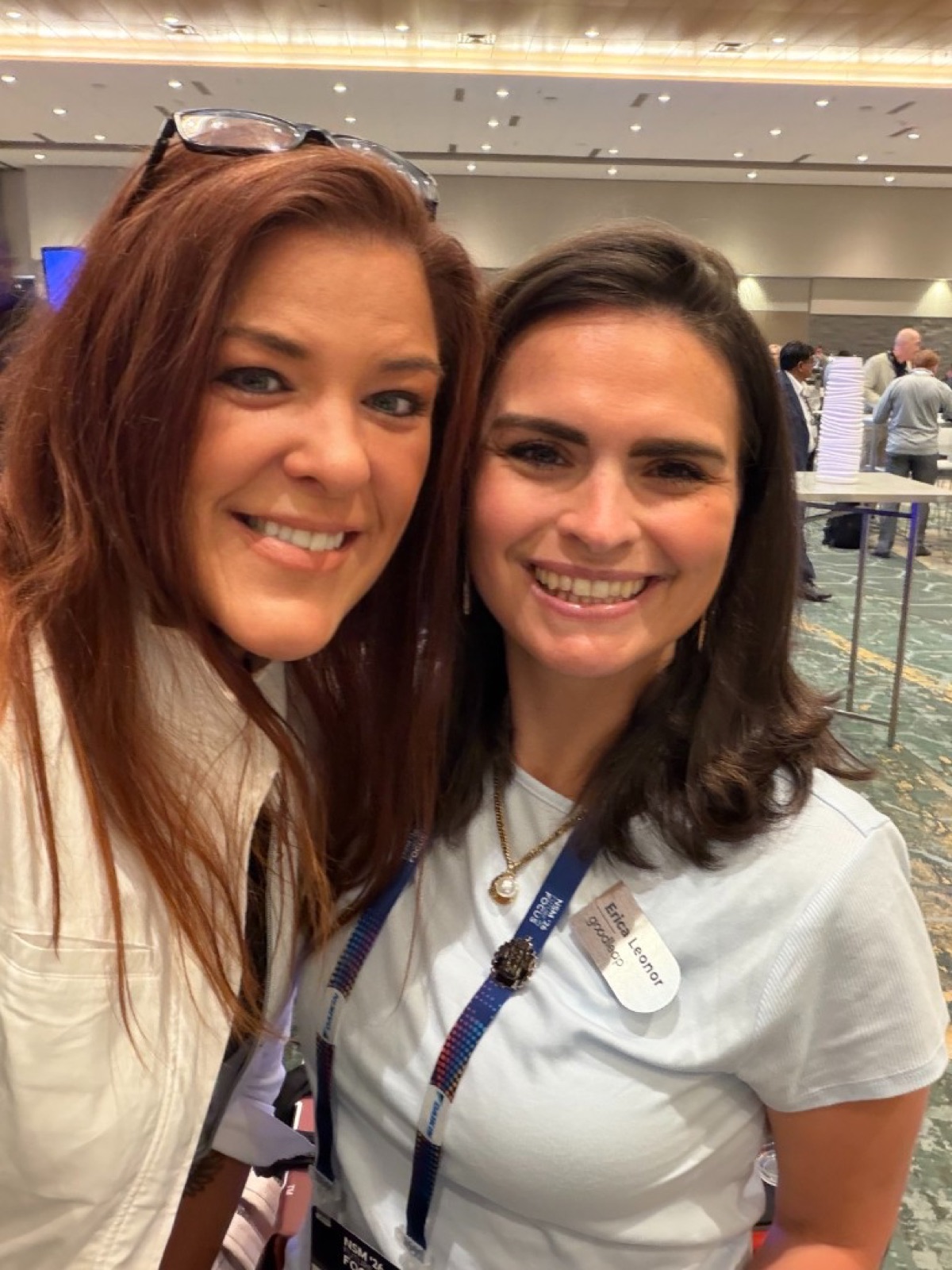 Jennifer Bagley of CI Web Group with Erica Leonor at the Daikin NSM '26 conference