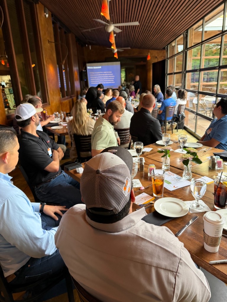 Trades operators at a lunch-and-learn session