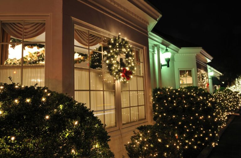 House with Christmas Decor